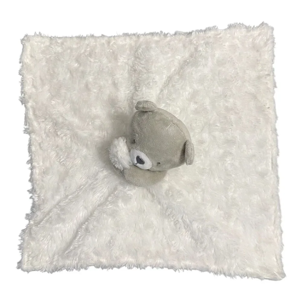 Carter's Just One You Bear Baby Lovey Cloud Print White Gray